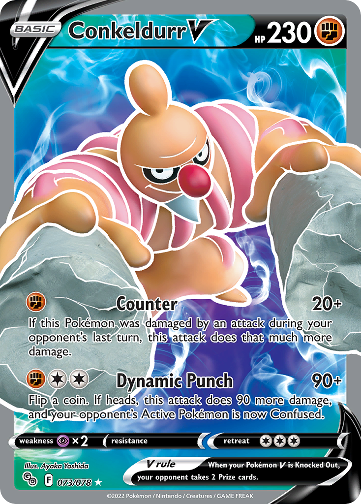 Pokémon Go Conkeldurr V #73/78